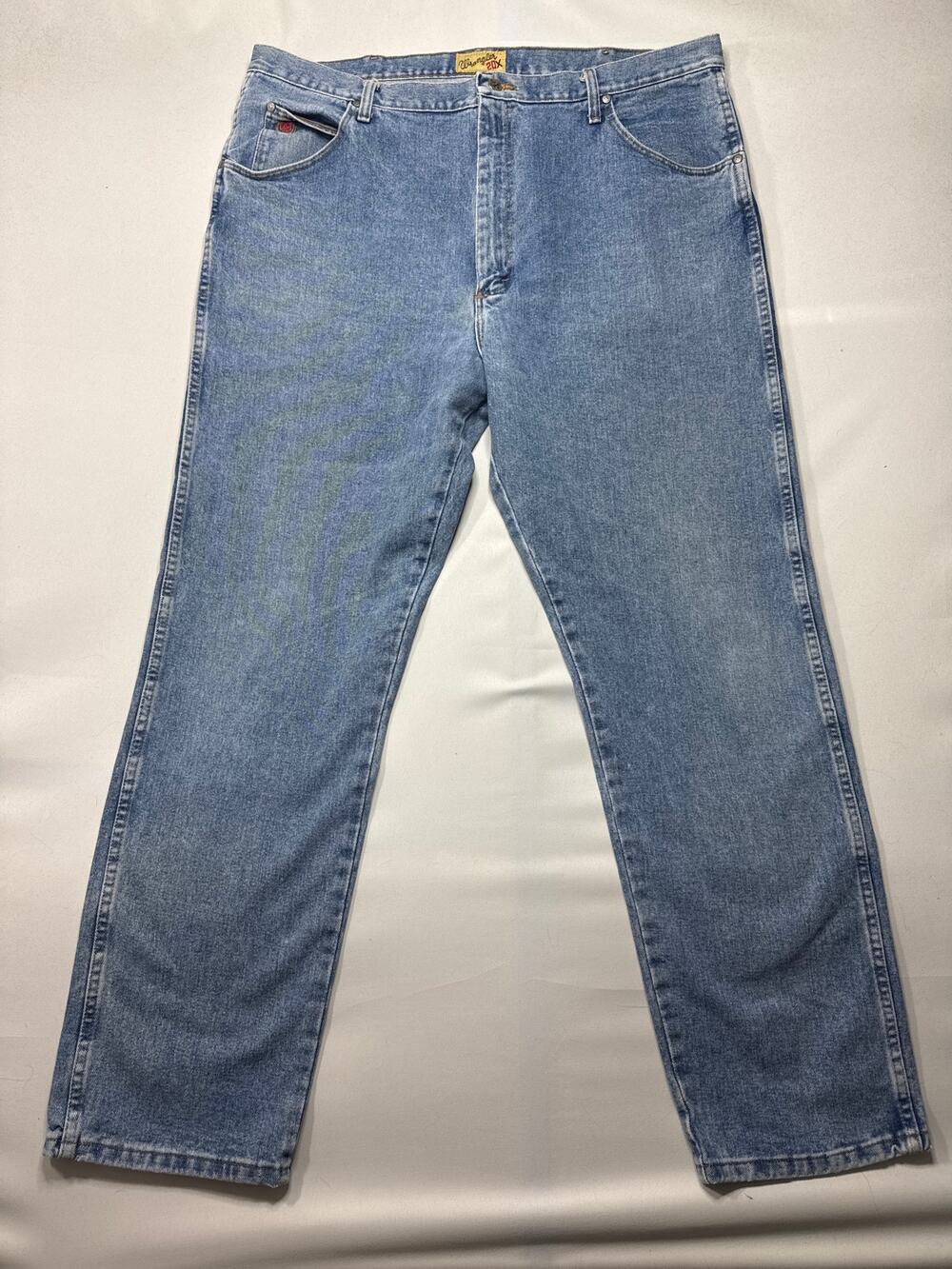 Wrangler 20X‎ Men's Straight Leg Western Blue Jeans - Size 42x34